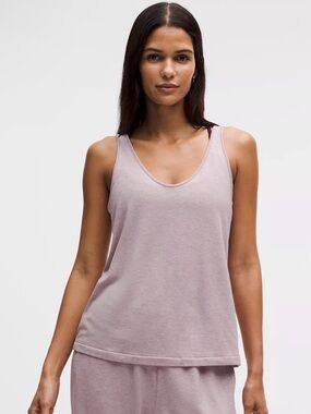 Lululemon BeCalm V-Neck Tank Heathered Porcelain Pink